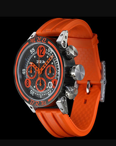 Replica BRM Watch GP-44 Men GP-44 Black Titanium orange rubber Replica BRM Watch GP-44 Men GP-44 Black Titanium orange rubber